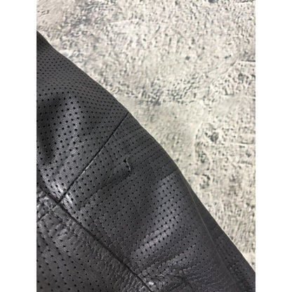 Diesel Vintage Leather asymetric black Jacket Avant Garde