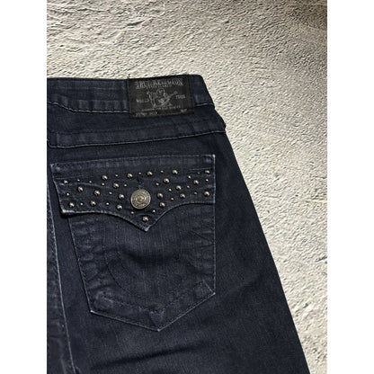 True Religion black jeans studded Billy flared Y2K