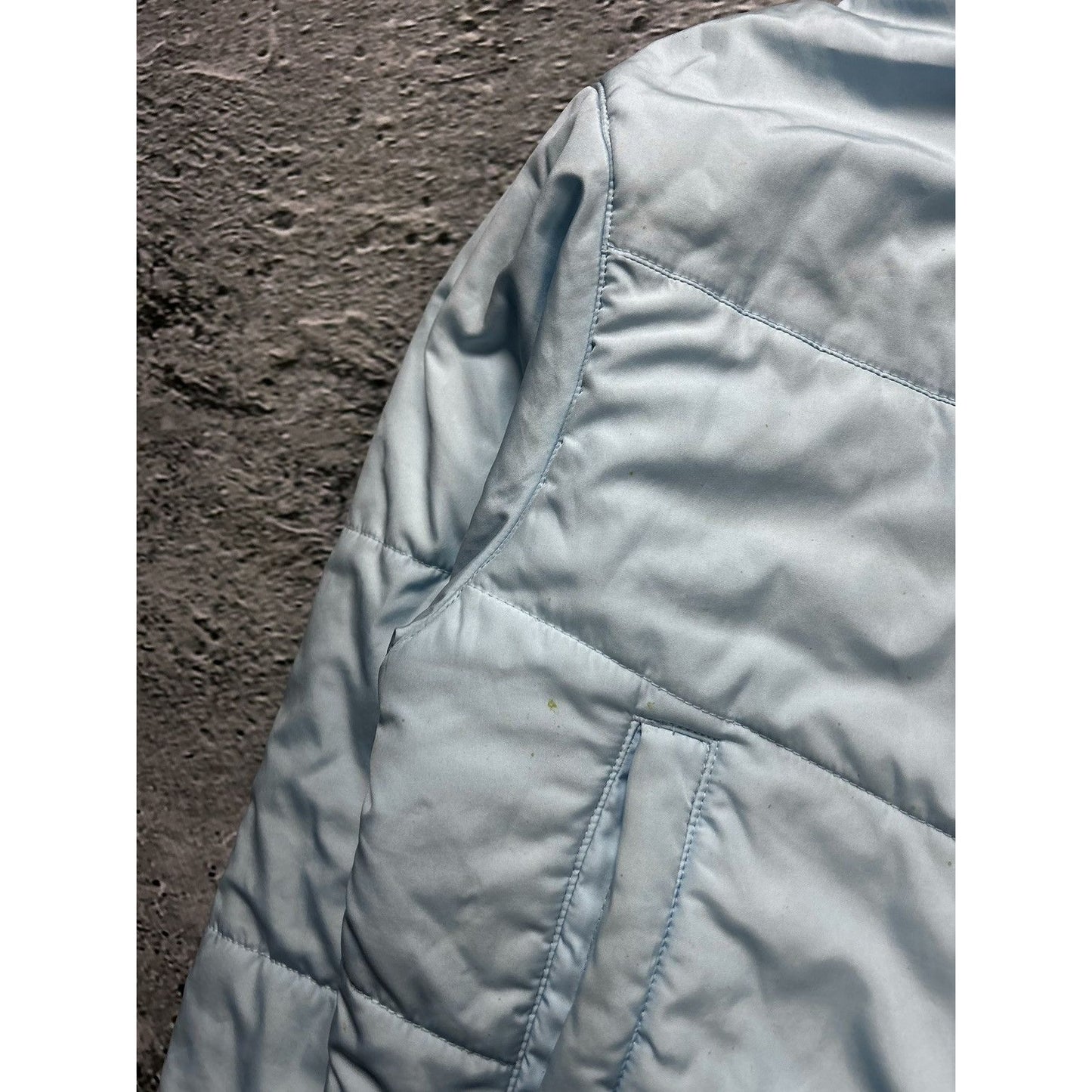 Nike padded jacket vintage baby blue Y2K puffer