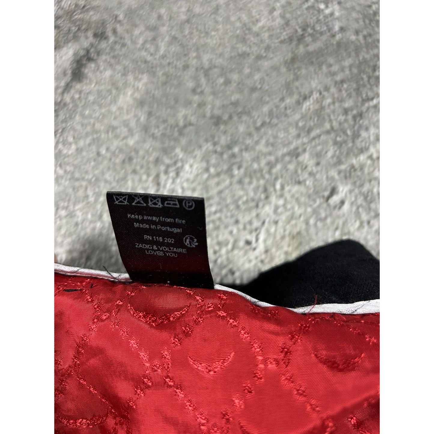 Zadig & Voltaire wool pants black gold