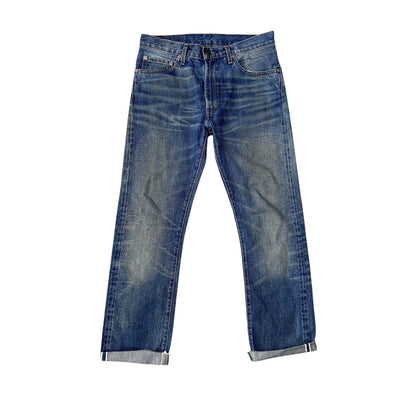 Levis Big E Selvedge Denim Distressed Jeans 505 - 0217