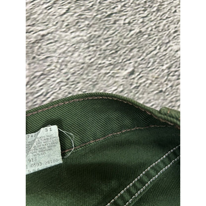 Levi's 554 jeans vintage green made in USA 90s
