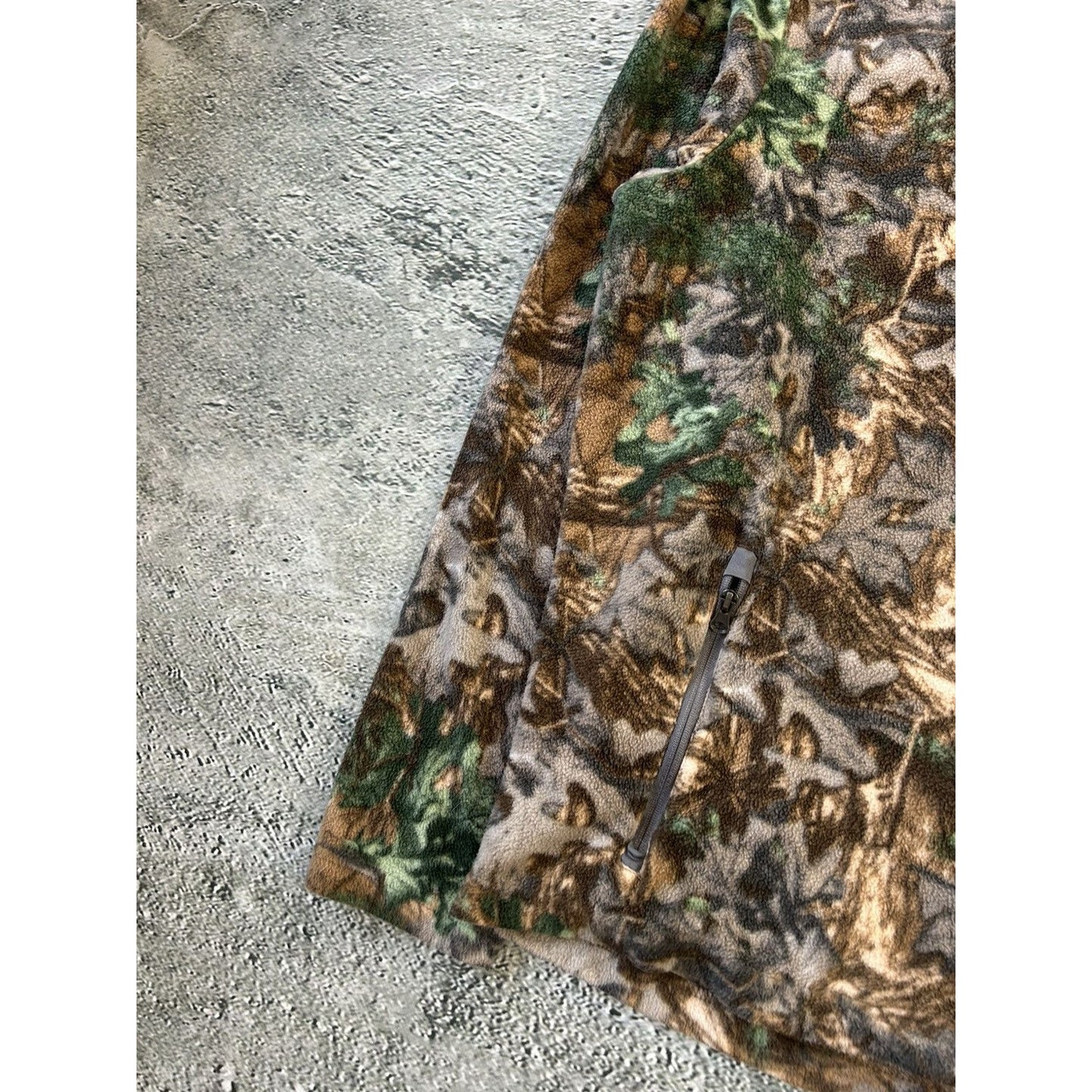 Realtree Camouflage fleece sweatshirt full zip vintage