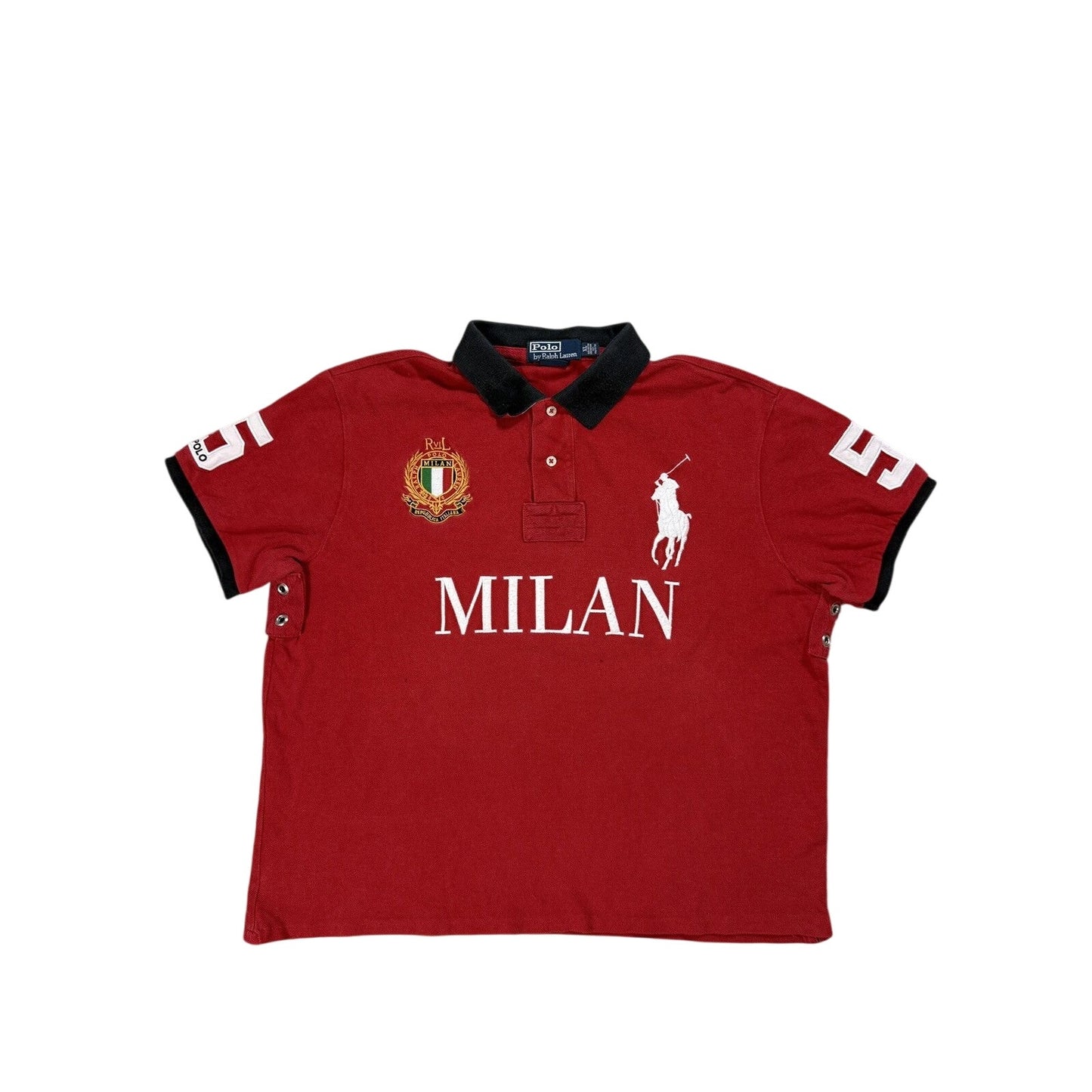 Chief Keef Polo Ralph Lauren Milan Red polo T-shirt