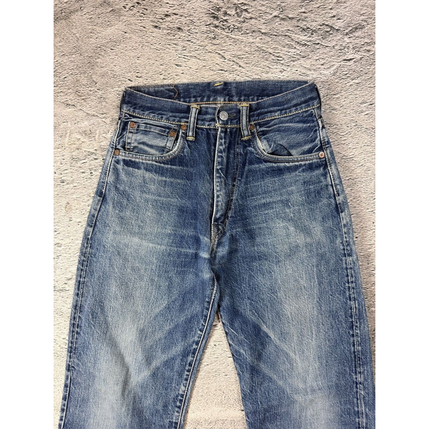 Evisu jeans vintage blue white seagulls baggy