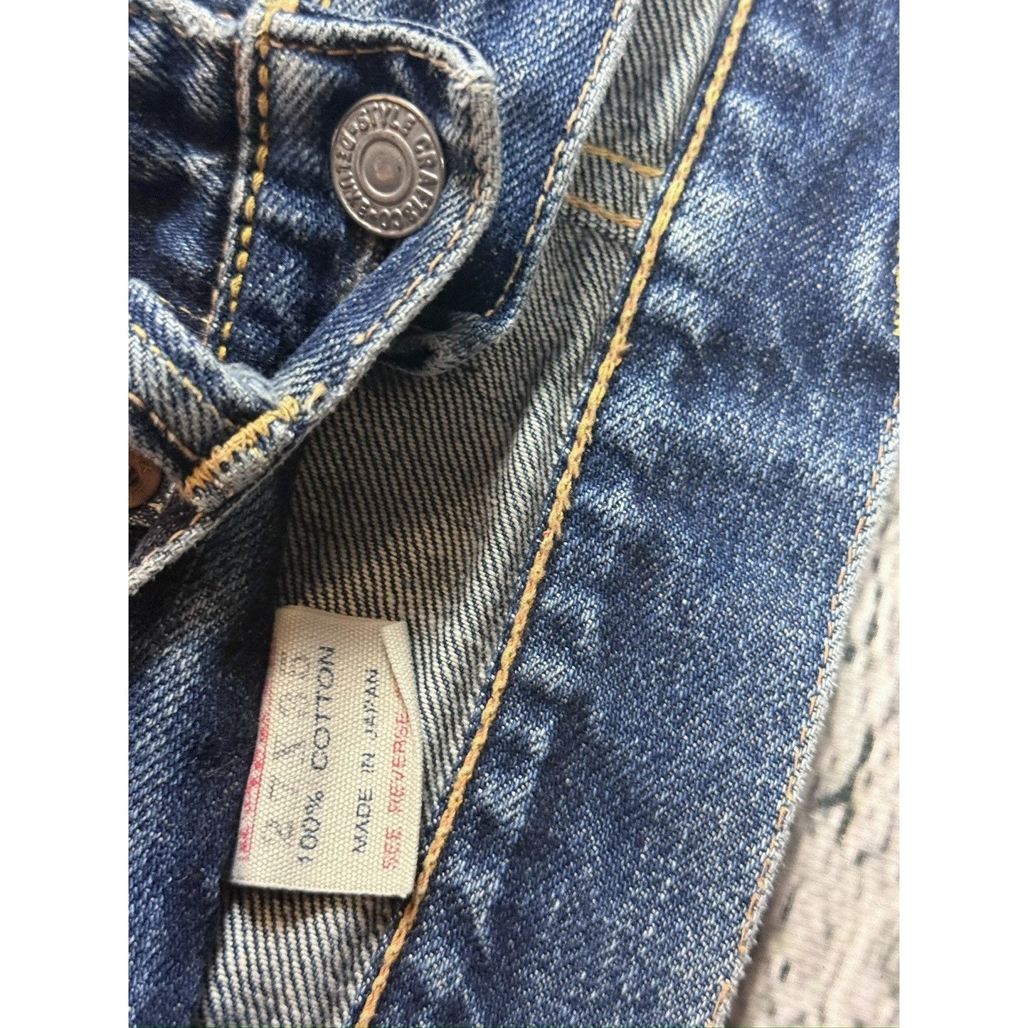 Evisu jeans vintage blue white seagulls baggy