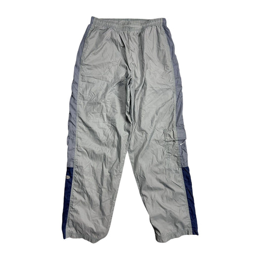 Nike track pants vintage 90s hex logo grey blue