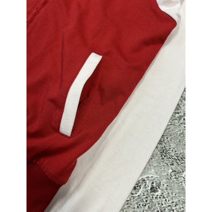 Evisu vintage zip sweatshirt red white Y2K Osaka Nippon