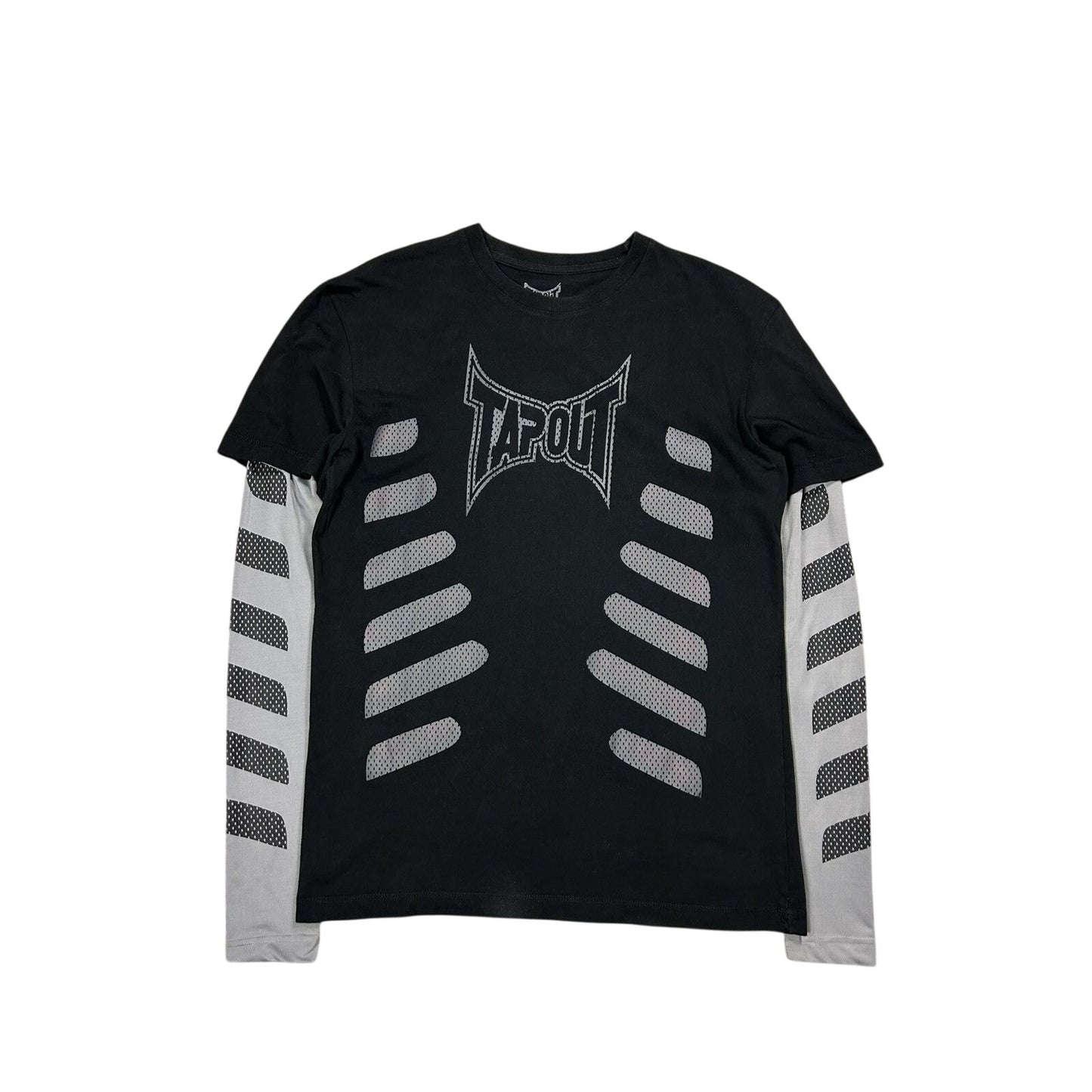 Tapout longsleeve with T-shirt black grey Y2K