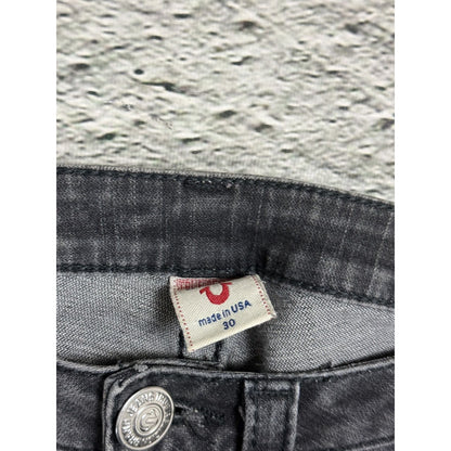 True Religion jeans vintage dark grey Billy flared