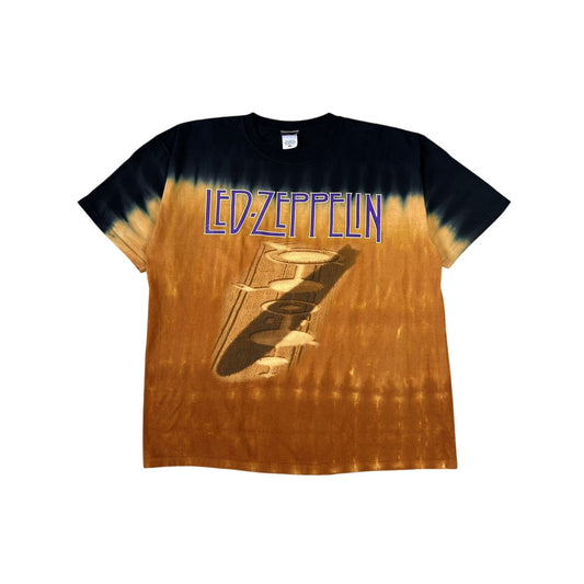 Vintage Led Zeppelin Liquid Blue Tie Dye T-Shirt 2005 tiedye