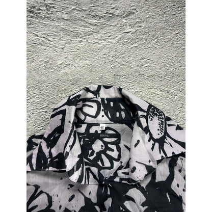 Gucci shirt white black abstract longsleeve Tom Ford era