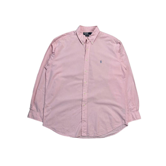 Polo Ralph Lauren pink shirt button up longsleeve checked