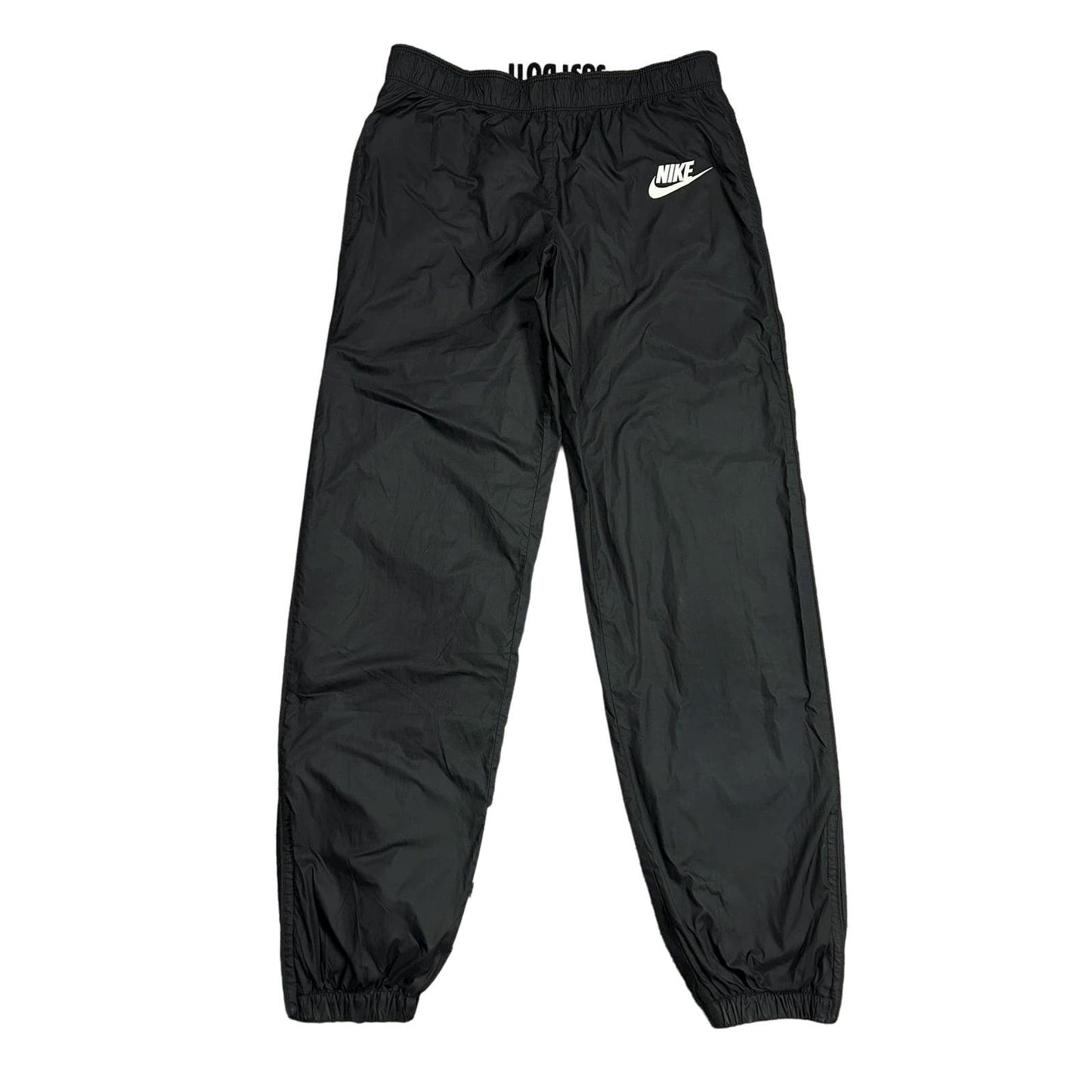 Nike vintage black track pants nylon drill Y2K