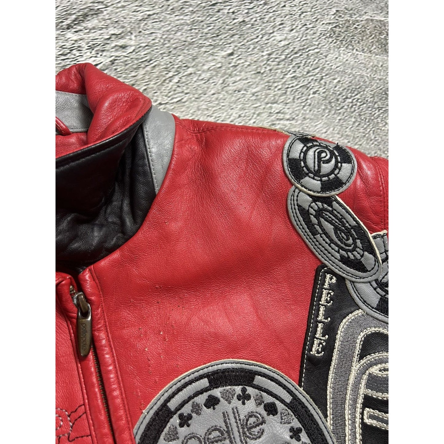 Pelle Pelle leather jacket red casino