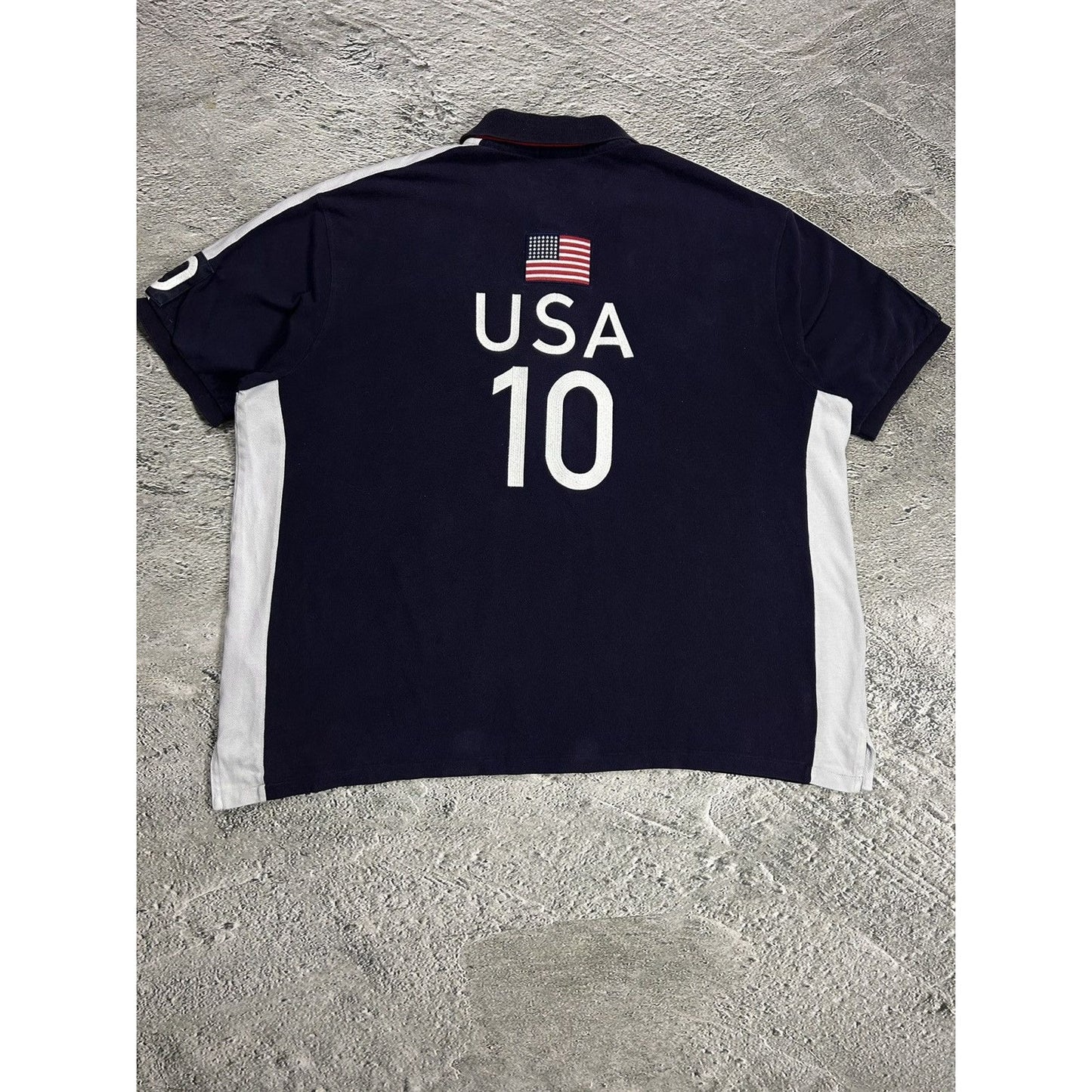 Chief Keef Polo Ralph Lauren USA vintage shirt navy blue