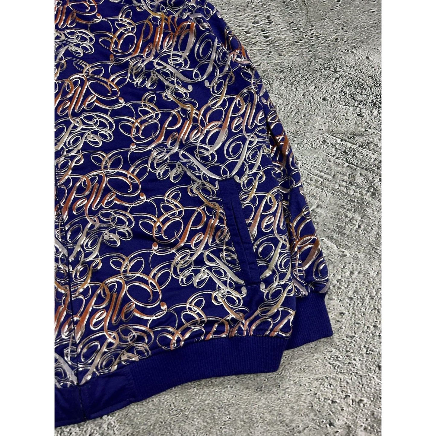 Pelle Pelle track jacket monogram big logo 90s purple Y2K