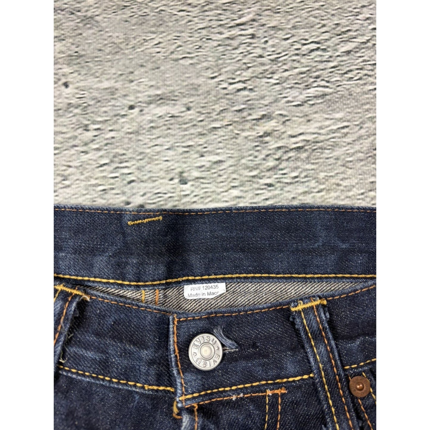 Evisu jeans vintage embroidery seagull logo selvedge