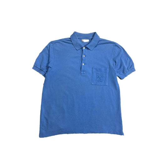 Celine vintage polo T-shirt blue small logo 90s