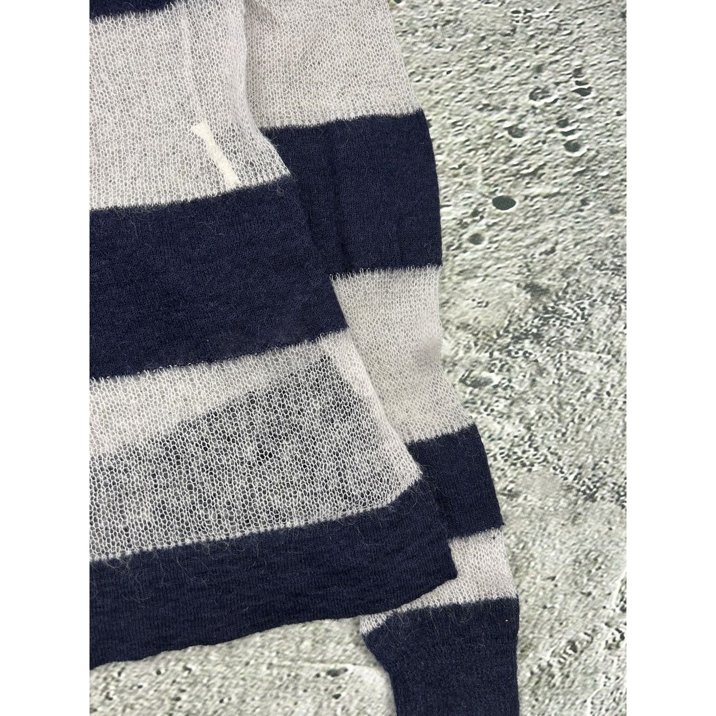Acne Studios Mohair Sweater Octave SS14 Striped Navy White
