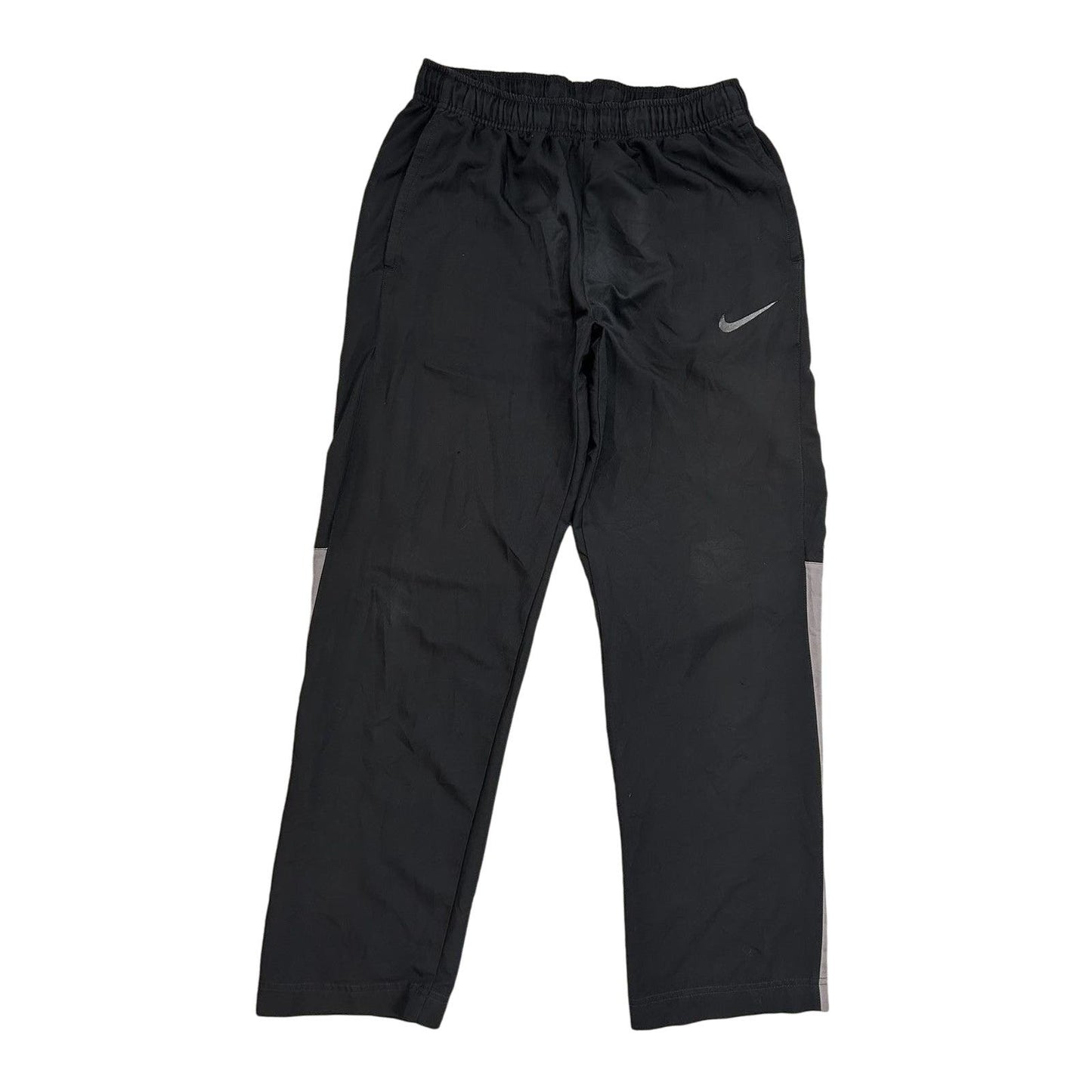 Nike nylon track pants black vintage drill Y2K parachute