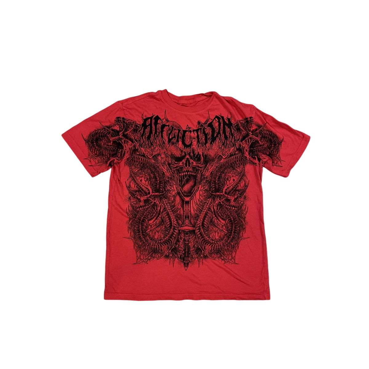 Affliction Vintage Y2K Red T-shirt fullprint