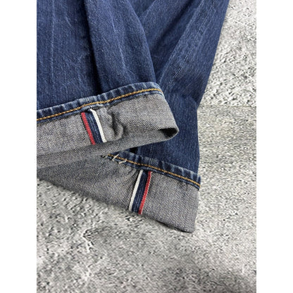 Evisu jeans daicock big logo red selvedge denim