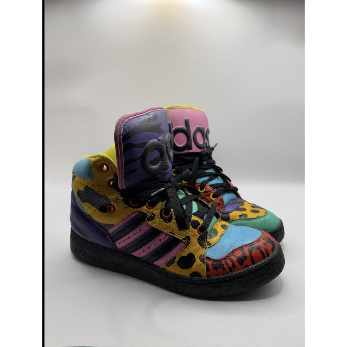 Adidas Originals Jeremy Scott Instinct Hi Black Light Aqua