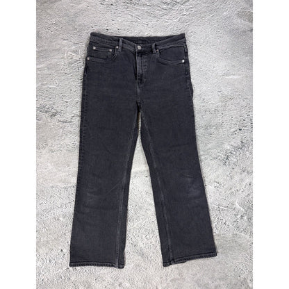 Arket flared black washed jeans Y2K basic bootcut