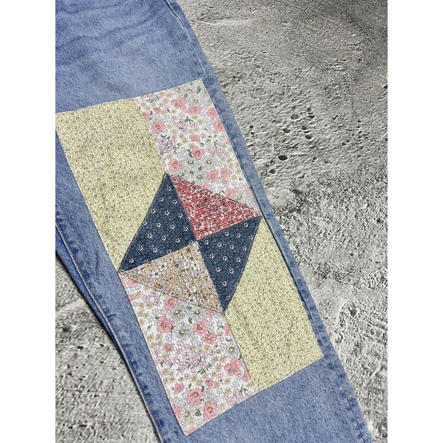 Levi’s 501 jeans 150 special edition 90s patchowork blue