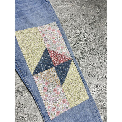 Levi’s 501 jeans 150 special edition 90s patchowork blue