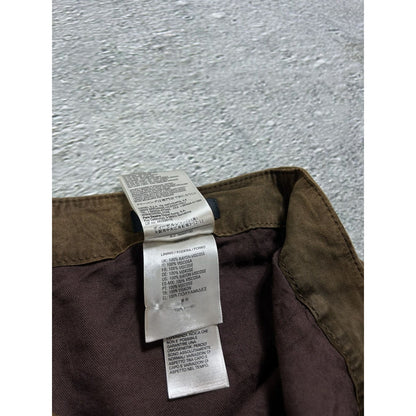 Diesel leather mini skirt goatskin brown Y2K avantgarde