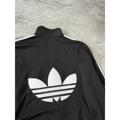 Adidas track jacket vintage black Y2K zip sweatshirt