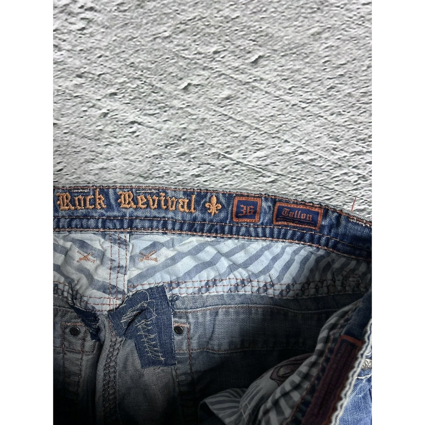 Rock Revival washed jeans Y2K relaxed Tallon
