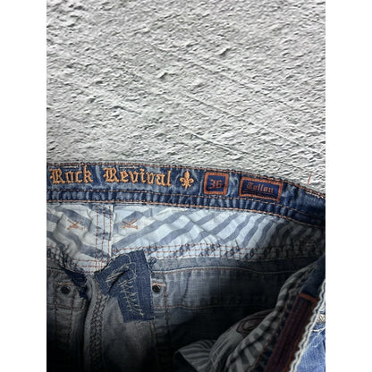 Rock Revival washed jeans Y2K relaxed Tallon