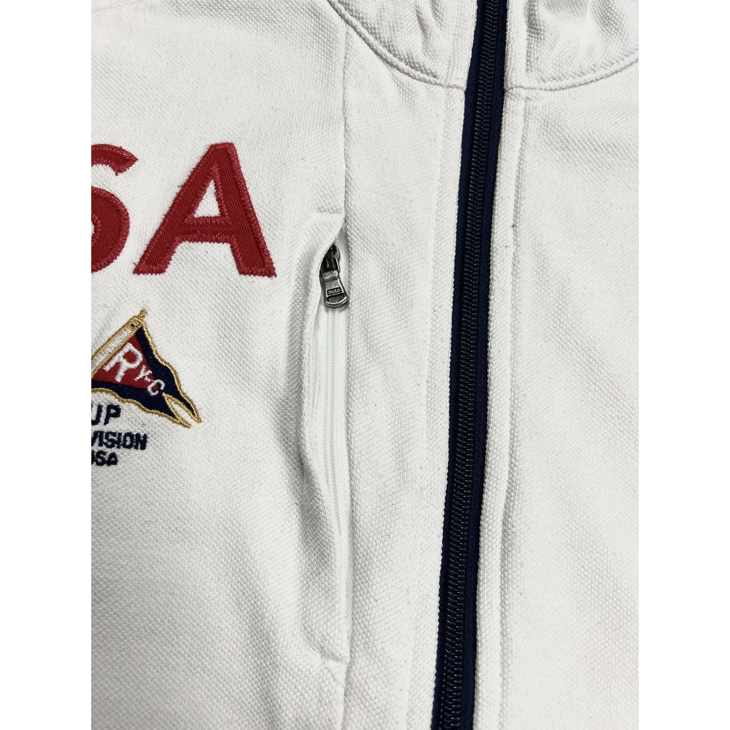 Chief Keef Polo Ralph Lauren zip sweatshirt white USA