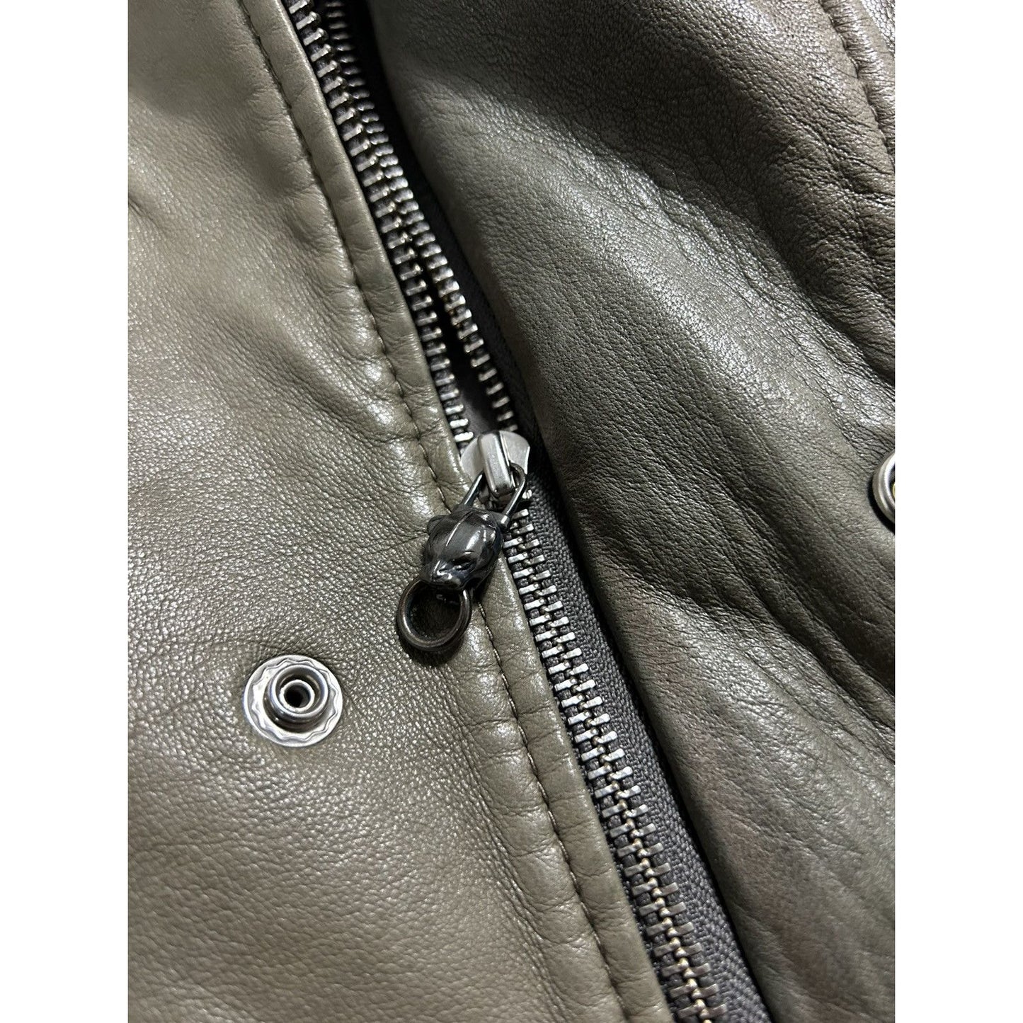 Diesel leather jacket brown vintage avant garde