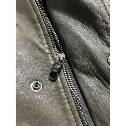 Diesel leather jacket brown vintage avant garde