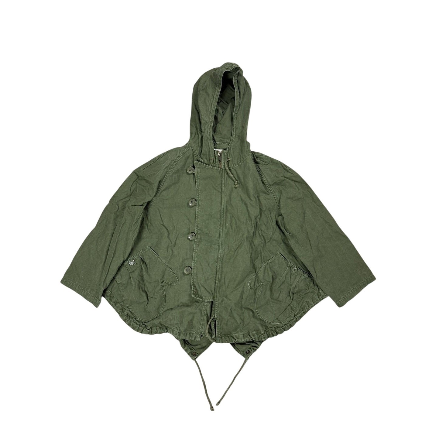 Ne-Net Issey Miyake Coat vintage khaki Japanese military