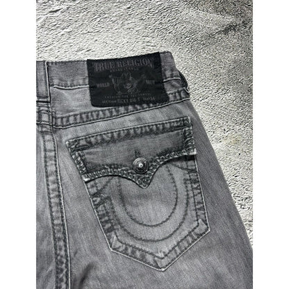 True Religion vintage grey jeans Ricky big T Y2K