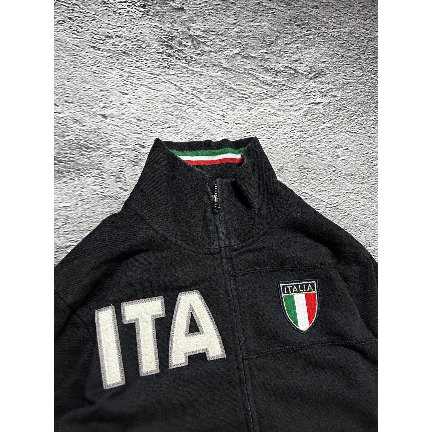 Kappa Italy vintage track suit zip sweatshirt black