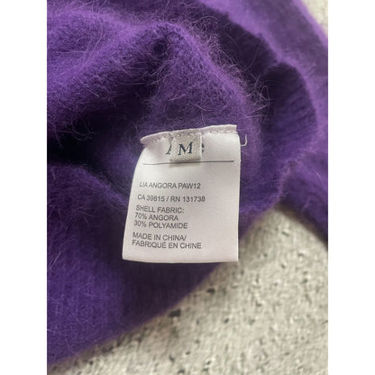 Acne Studios Lia Angora PAW12 sweater purple vintage