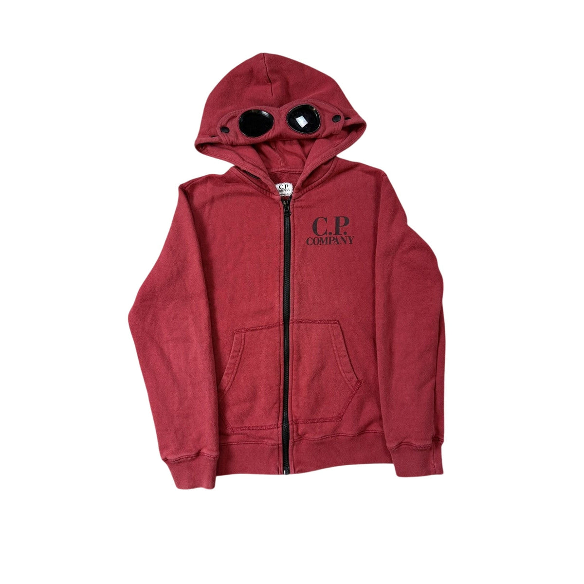 C.P. Company hoodie with lens red burgundy
