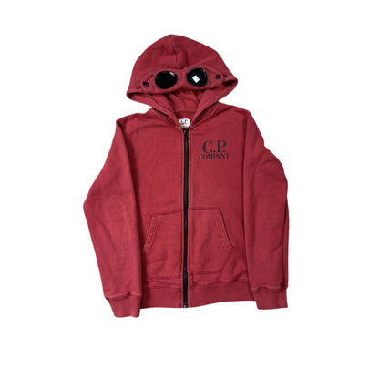 C.P. Company hoodie with lens red burgundy