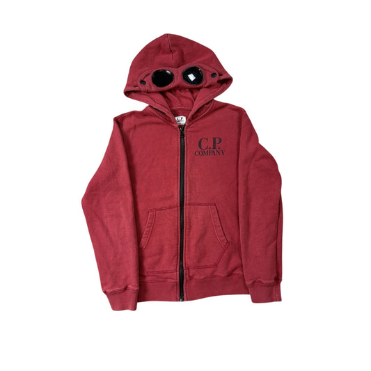 C.P. Company hoodie with lens red burgundy