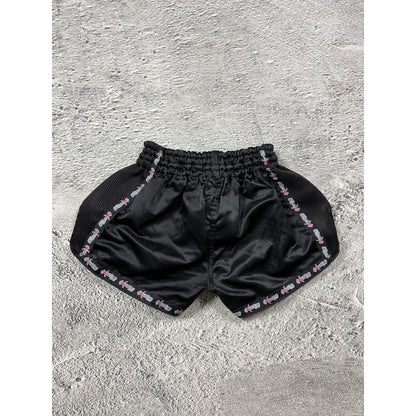 Vintage Muay Thai Boxing shorts black Y2K big logo