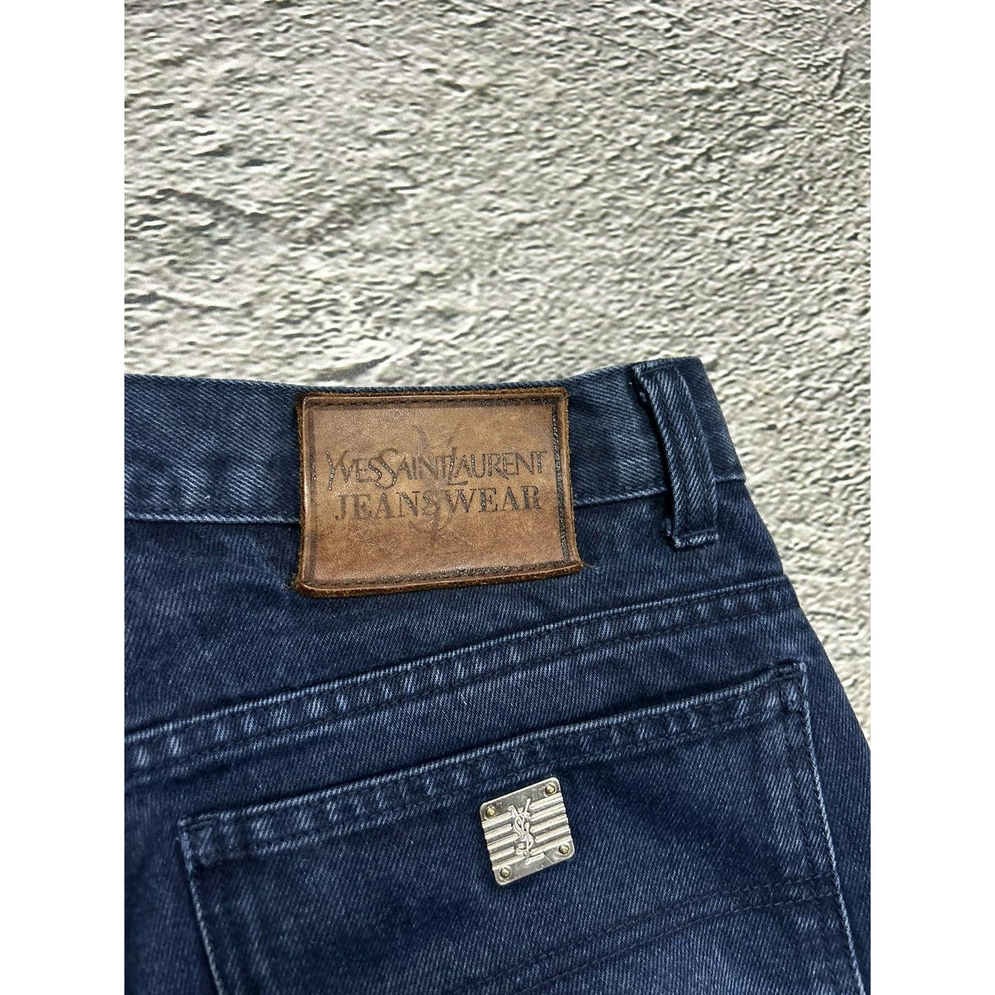 YSL vintage jeans navy Yves Saint Laurent 90s