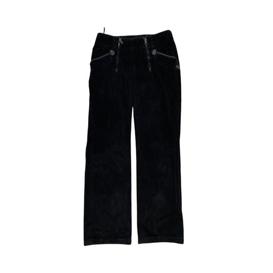 Prada black cords pants vintage zippers