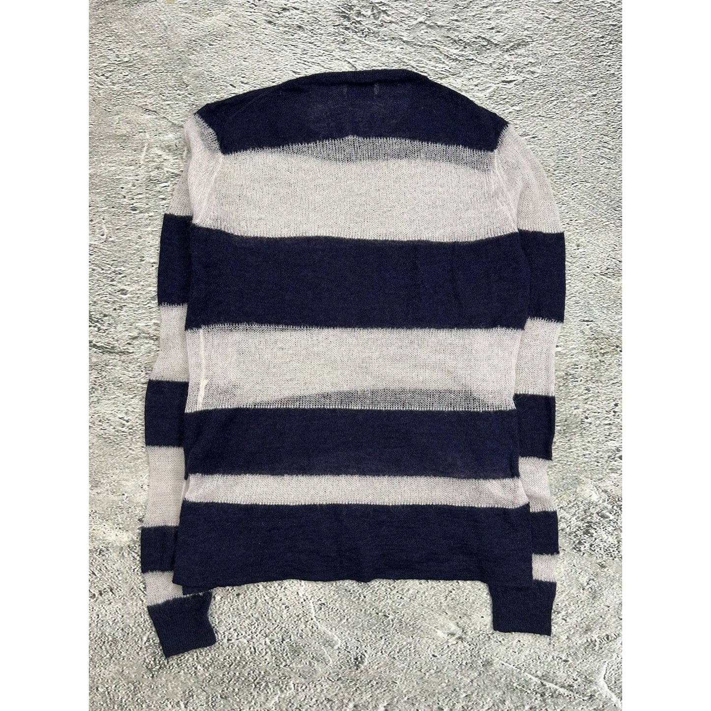 Acne Studios Mohair Sweater Octave SS14 Striped Navy White