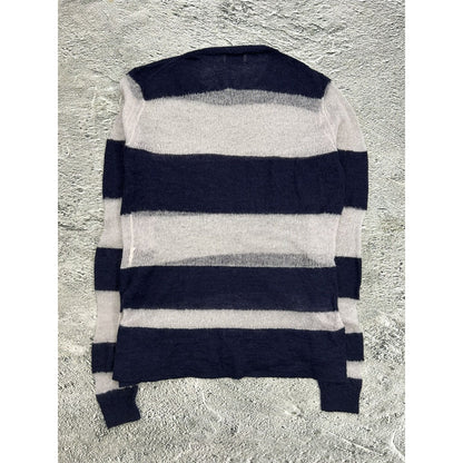 Acne Studios Mohair Sweater Octave SS14 Striped Navy White